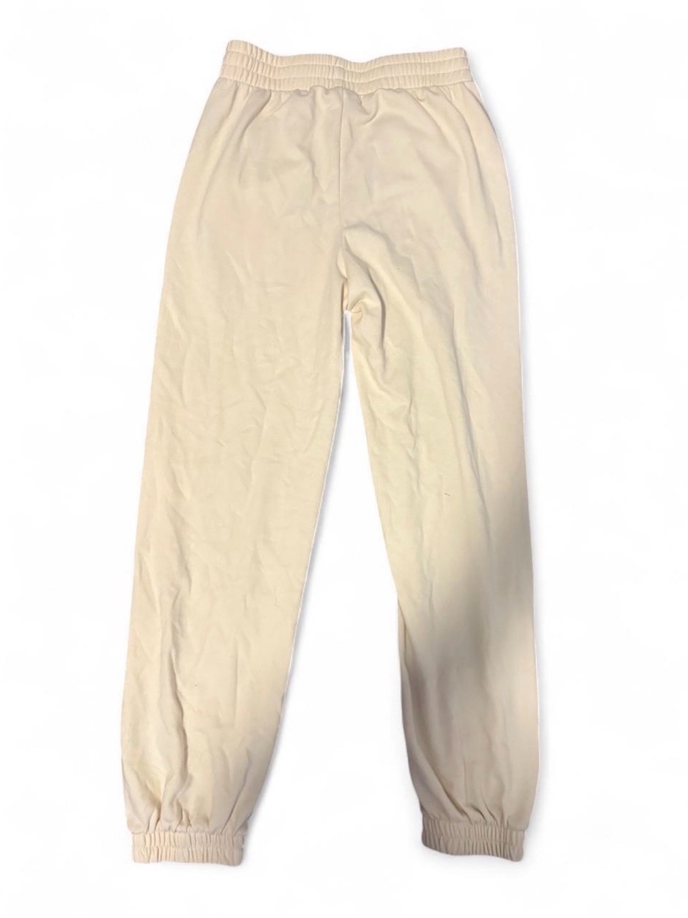 Women’s Cream Elastic-Waist Jogger Pants - Picture 6 of 6